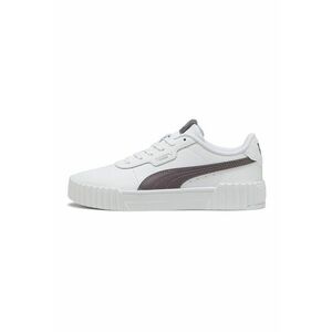 Pantofi sport Carina 3.0 de piele cu garnituri de piele ecologica - Alb/Maro imagine