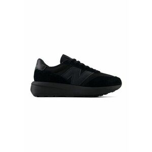 Pantofi sport 370 cu garnituri din piele intoarsa - Negru imagine