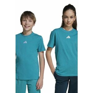 Tricou de bumbac cu decolteu la baza gatului - Verde persan imagine