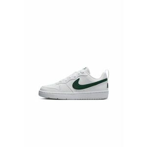Pantofi sport Court Borough din piele ecologica - Alb optic/Verde aquamarin imagine