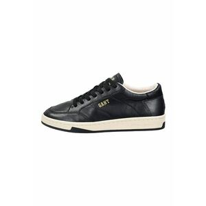 Pantofi sport din piele cu talpa contrastanta Prepus - Negru/Galben pai imagine