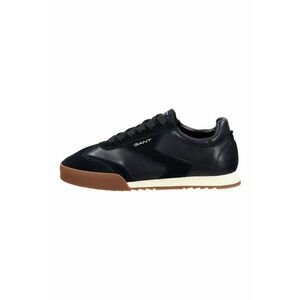 Pantofi sport cu garnituri din piele intoarsa Baylle - Negru/Caramel/Alb murdar imagine