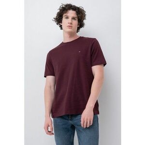 Tricou de bumbac organic cu logo discret - Violet tyrian imagine