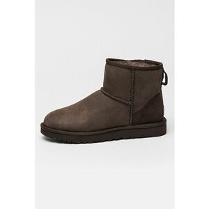 Ghete slip-on cu finisaj rezistent la apa - din piele intoarsa Classic Mini II - Maro inchis/Maro imagine