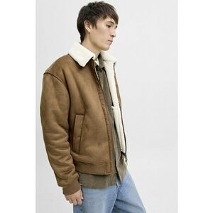 Jacheta uni cu guler clasic - Caramel imagine