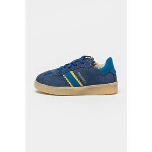 Pantofi sport din piele intoarsa cu fermoar lateral - Albastru royal imagine