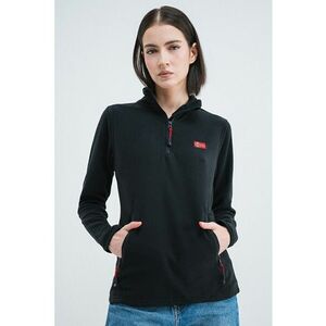 Bluza de trening slim fit cu fermnoar Ulyssia - Negru imagine