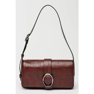 Geanta de piele ecologica cu bareta de umar Bcelena - Rosu inchis imagine