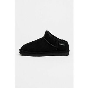 Ghete slip-on din piele intoarsa - Negru imagine