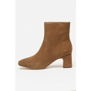 Botine de piele intoarsa Fernie - Maro taupe imagine