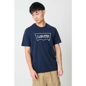 Tricou cu imprimeu logo - Bleumarin imagine