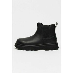 Ghete Chelsea din piele - Negru imagine