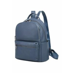 Rucsac mic din piele Merlin - Albastru prafuit imagine