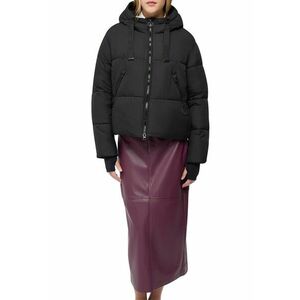 Geaca cu gluga si slit pentru deget Spherica - Negru imagine