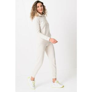 Trening cu gluga si logo - Crem imagine