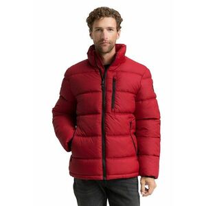 Geaca matlasata cu guler inalt - Rosu imagine