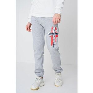 Pantaloni de trening cu design grafic Matuvu - Gri deschis melange imagine