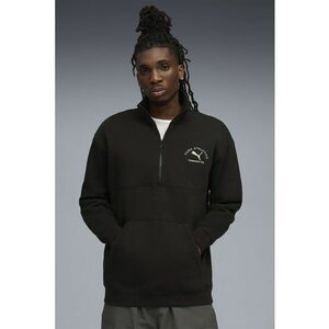 Bluza din amestec de bumbac cu logo - Negru imagine