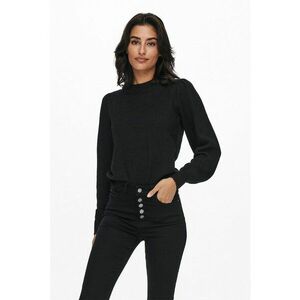 Pulover cu maneci bufante Rue - Negru imagine