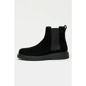 Ghete Chelsea de piele intoarsa - Negru imagine