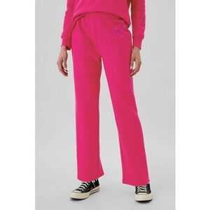 Pantaloni de trneing cu talie elastica - Fucsia imagine