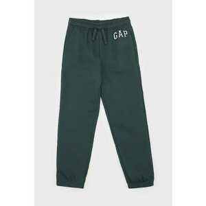 Pantaloni de trening din bumbac cu talie ajustabila - Verde aquamarin imagine
