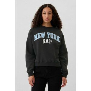 Bluza supradimensionata de trening cu logo - Gri inchis imagine