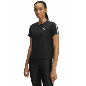 Tricou cu benzi logo laterale pentru fitness Tech - Alb/Negru imagine