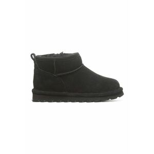 Ghete pull-on de piele intoarsa - Negru imagine