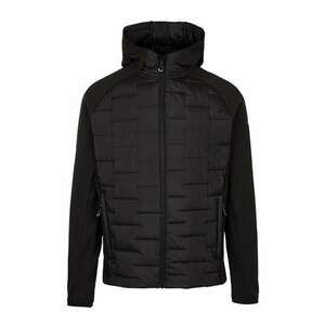 Jacheta matlasata cu gluga pentru trekking Heber - Negru imagine