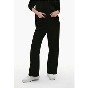 Pantaloni uni de trening cu snur - lejer - dama - N-Eva - negru - Negru imagine