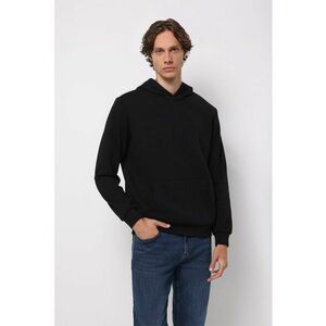 Hanorac cu buzunar kangaroo - Negru imagine