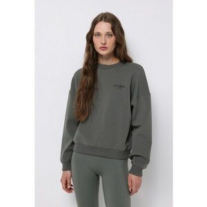 Bluza de trening cu maneci cazute - Verde inchis imagine