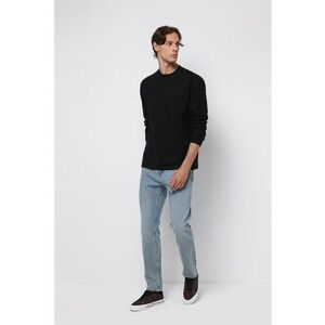 Blui regular fit cu talie medie - Albastru deschis imagine