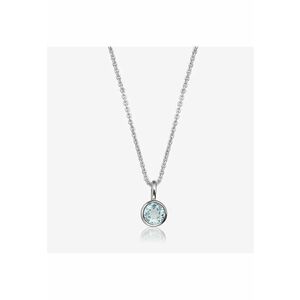 Colier din argint Birthstone December - Topaz Albastru imagine