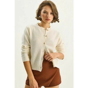 Cardigan dama - Tricot - Crem - imagine
