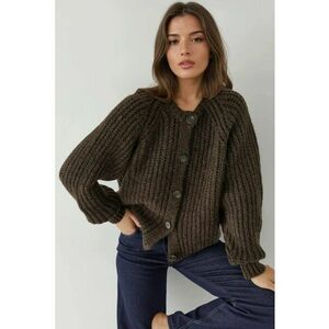Cardigan - Tricot - Maro Mocha Inchis - imagine