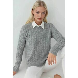Pulover dama - Tricot - Gri imagine