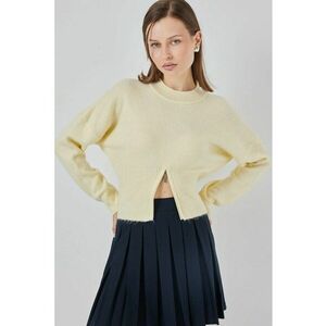 Pulover dama - Tricot - Galben lamaie - imagine