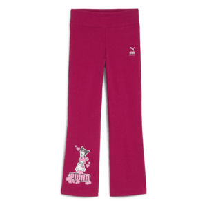 Pantaloni cu croiala ampla si imprimeu Hello Kitty - Roz zmeuriu/Roz pastel/Alb murdar imagine