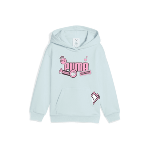 Hanorac relaxed-fit cu imprimeu - Roz pastel/Albastru glaciar imagine