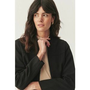 Jacheta slim-fit cu fermoar - Negru imagine