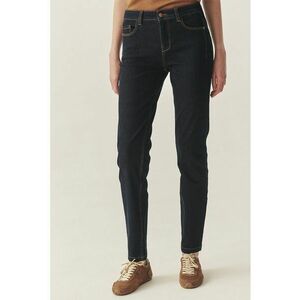Blugi regular-fit cu model uni - Gri antracit imagine