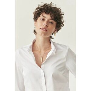 Camasa regular-fit din bumbac - Alb optic imagine