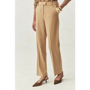 Pantaloni regular-fit cu buzunare laterale - Maro nisip imagine