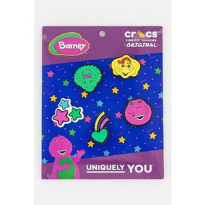 Set de talismane pentru saboti Jibbitz - 5 piese - Verde/Galben/Violet imagine