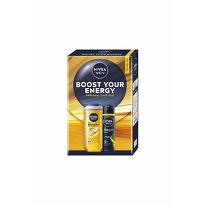 Set: Gel de dus Active Energy 250 ml + Deodorant Spray NIVEA MEN Deep Sport 150 ml imagine