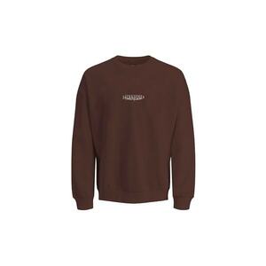 Bluza JACK &JONES Bleecker Aop Box Crew JNR 52349 - Maro imagine