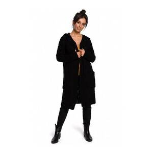 Cardigan cu gluga - Acril - Negru imagine