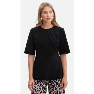 B305 material moale - maneci scurte - Negru imagine